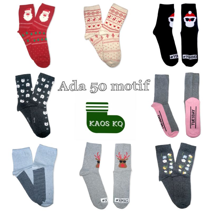 Kaos Kaki Motif Lucu Remaja Dewasa