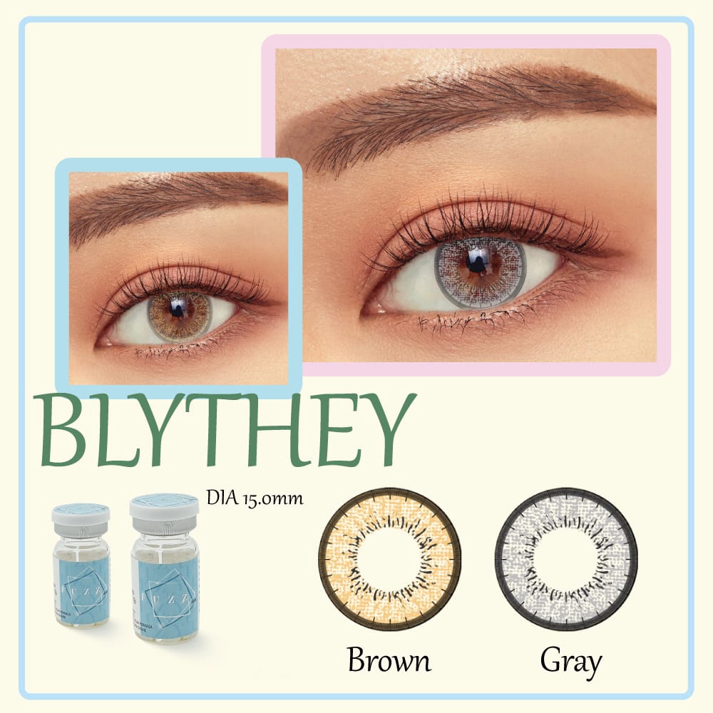 SOFTLENS BLYTHEY BY FUZZY EOS 15.0MM ( brown NORMAL S.D -10.00 )