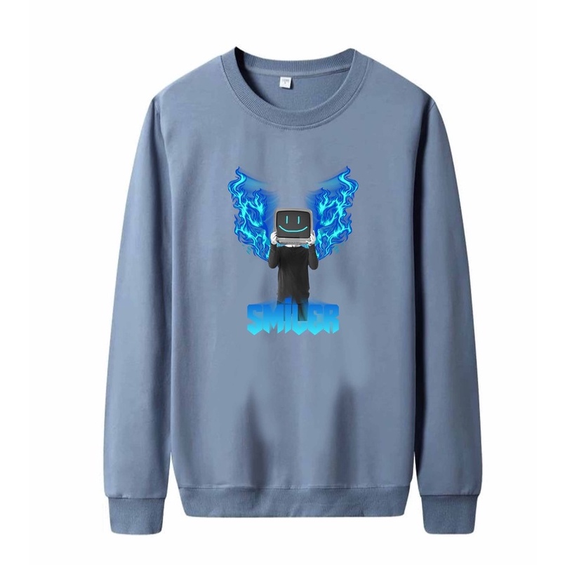 Sweater Pria Smiler Crewneck Pria M - XXL