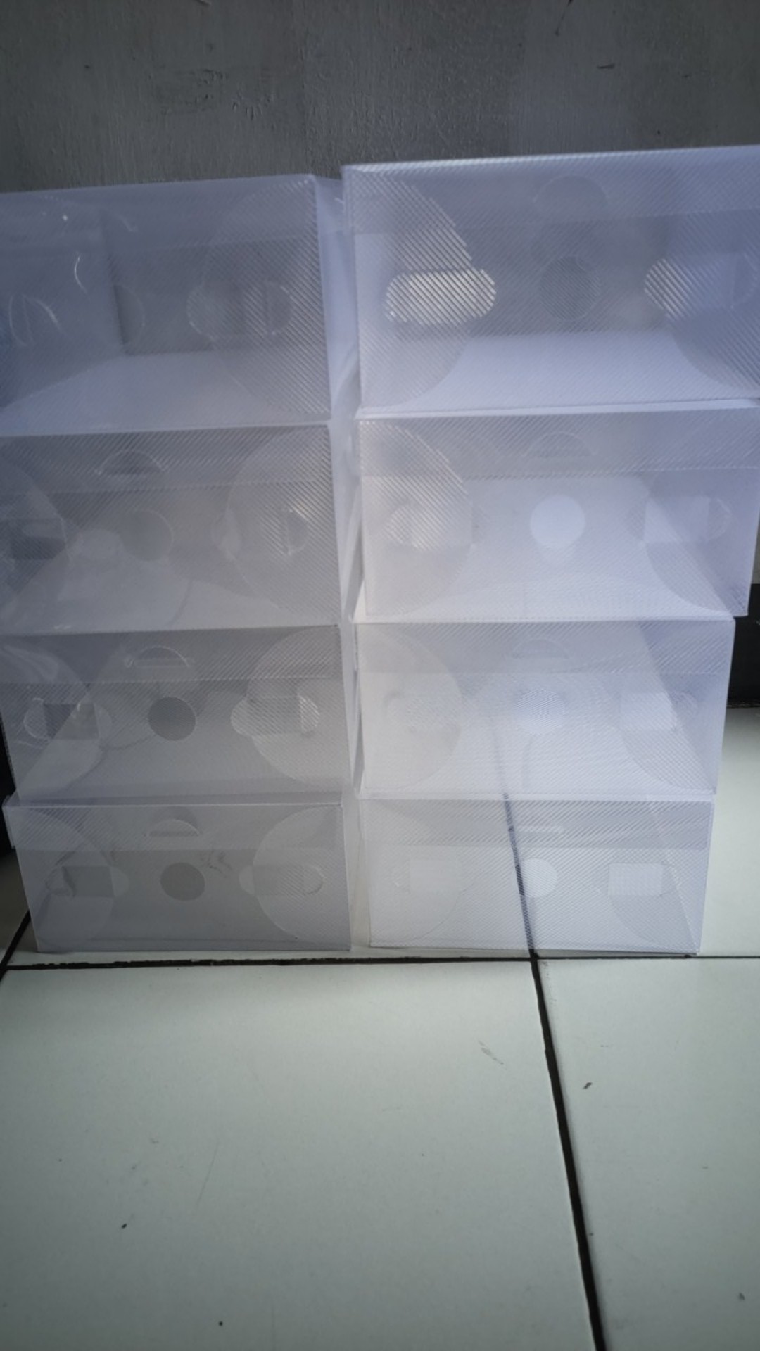 Transparant Shoes Box - Kotak Sepatu Transparan Isi 3 Pcs