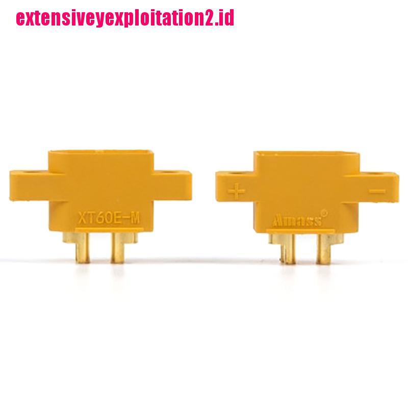 5pcs AMASS XT60E-M XT60 Male Plug XT60 Untuk RC Drone FPV Racing Fixed Board
