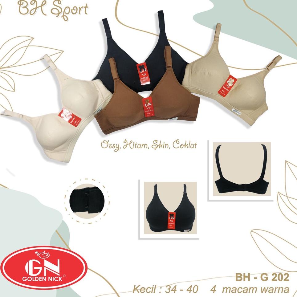 ❇ Golden Nick - Bra Sport BH G202 Bra Bahan Kaos Mudah Menyerap Keringat ►