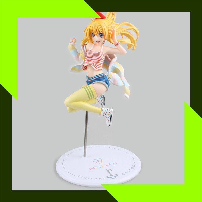 Action Figure Terlaris Huong Anime Gambar 23 Cm Nisekoi Chitoge Kirisaki 1/8 Skala Pra-dicat Pvc Kol