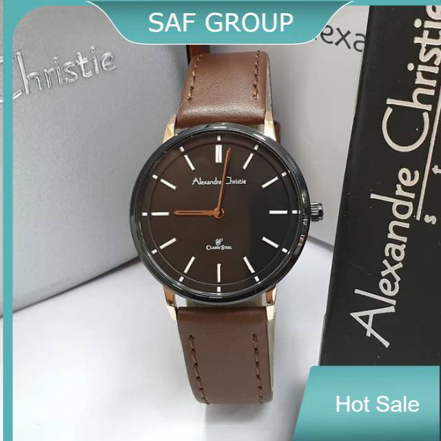 JAM TANGAN WANITA ALEXANDRE CHRISTIE AC 8492 / AC8492 LEATHER ORIGINAL by plp