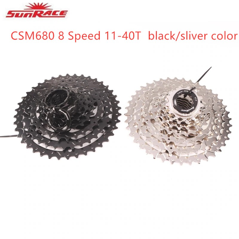 PREORDER New Sunrace CSM680 8 speed 11-40T wide ratio bike bicycle MTB Cassette freewheel