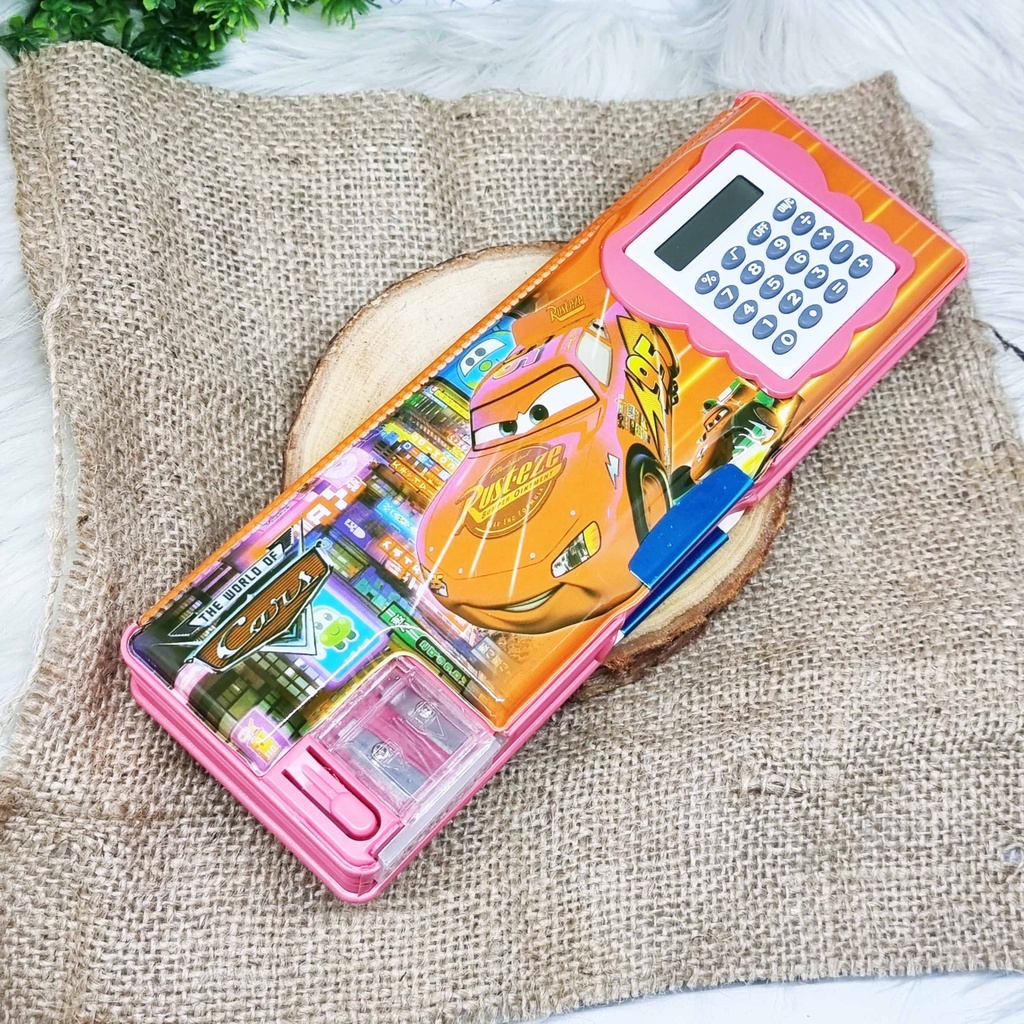 KOTAK PENSIL BTS BT21 KALKULATOR + SERUTAN MAGNET / KOTAK PENSIL KALKULATOR / TEMPAT PENSI KARKULATOR-KP KALKU- MC QUEEN