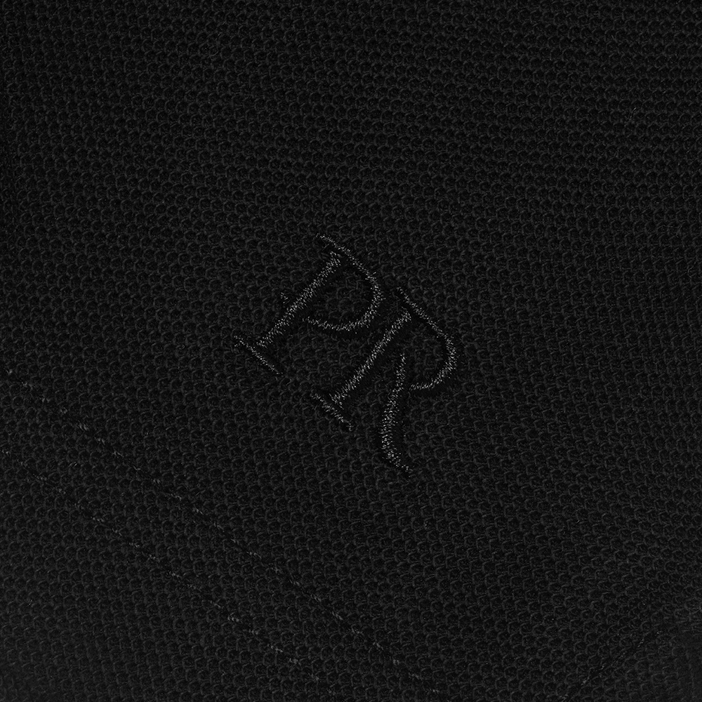 Philip Roth Bottom PR Embroidery Polo Shirt Black