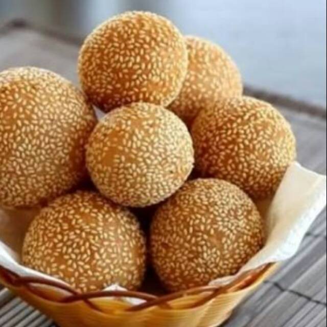 Kue / Snack / Cemilan Jajanan Onde- onde enak isi kacang hijau asli swalayan murah jakarta