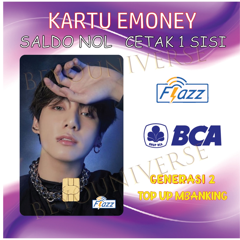 Jual KARTU E-money BTS Jungkook as Zeha 7 FATES CHAKHO FLAZZ BCA gen 2 ...