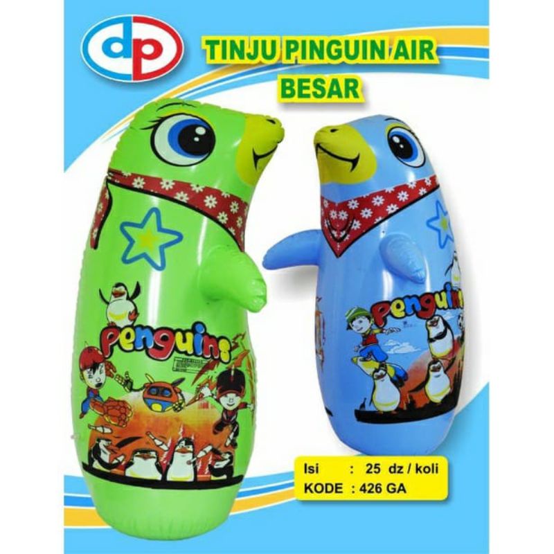 1 Lsn Mainan Tiup Tinju air PINGUIN BESAR 80cm