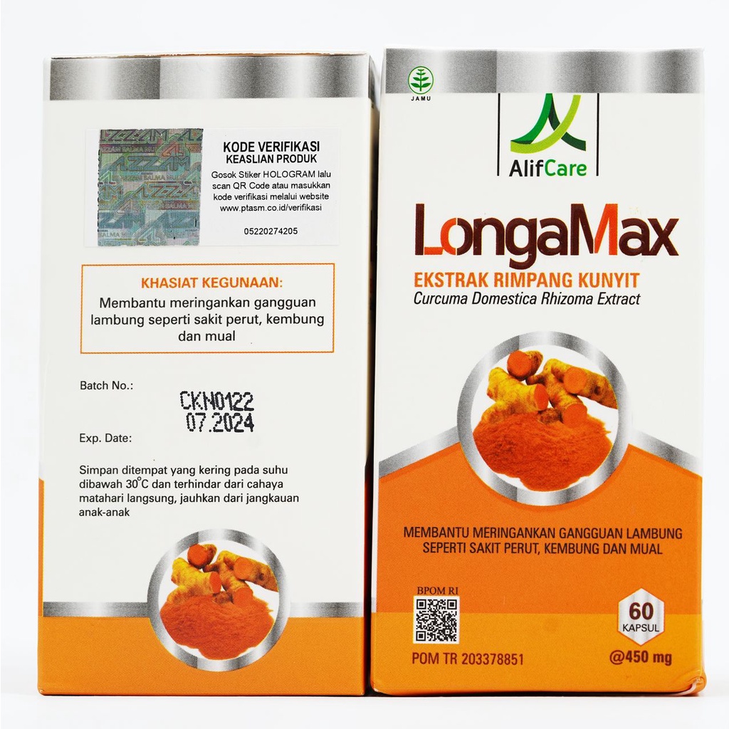 LONGAMAX Obat Herbal Maag Kronis Asam Lambung Gangguan Pencernaan &amp; GERD