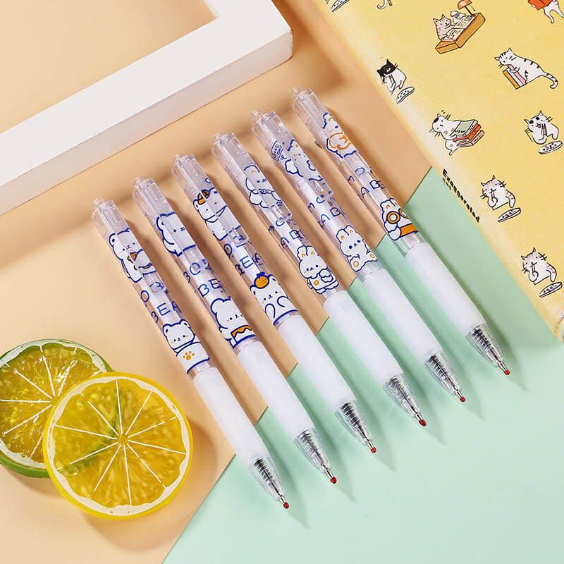 

1PC CREAM RABBIT GEL PEN / Pulpen Gel Aesthetic ala Korean Style