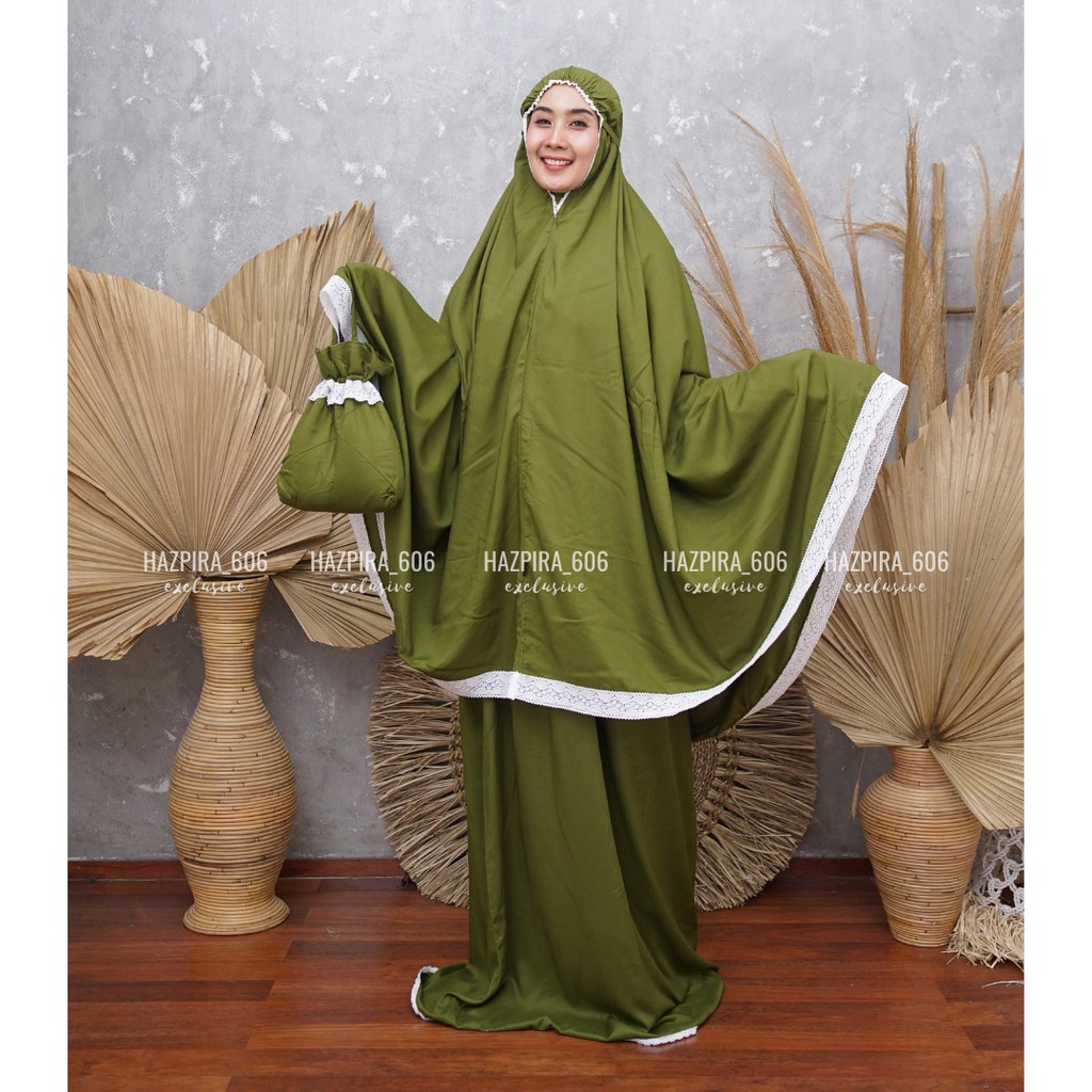 Mukena Dewasa Jumbo Bali Rayon Renda Navisa