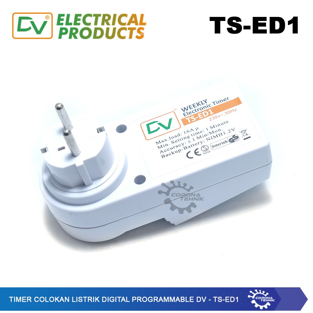 DV - TS-ED1 - Timer Colokan Listrik Digital Programmable