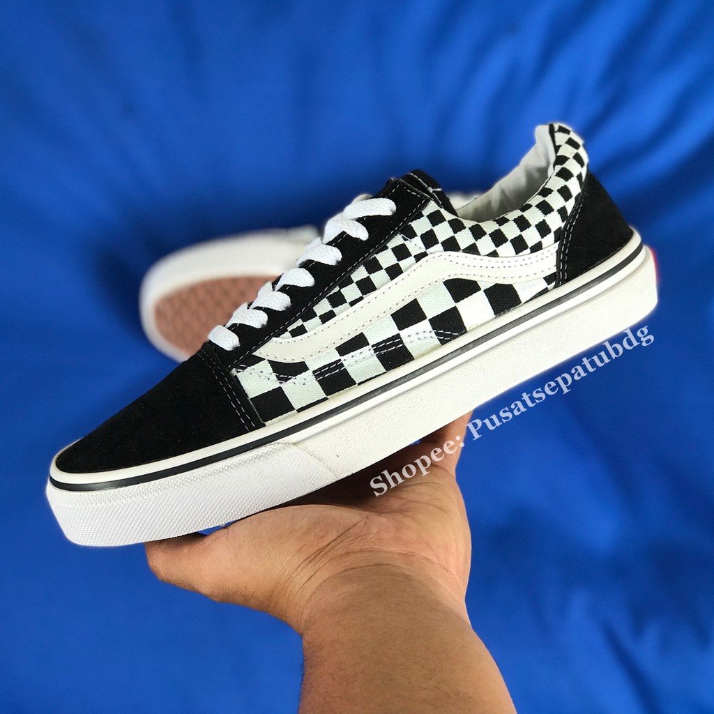 VANS OLDSKOOL CHECKERBOARD MIX BLACK WHITE