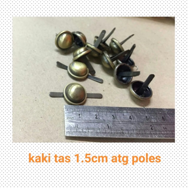 Kaki tas 1,5cm nikel dan Atg poles(12pcs)