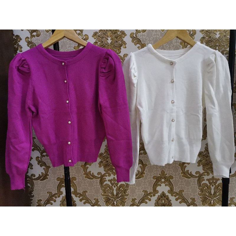 JF9412 Cardigan Rajut balon import