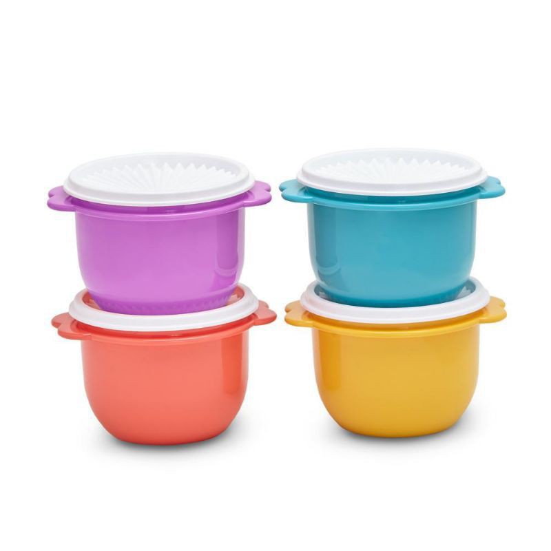 Tuperware 4pcs Star Bowl canister 750ml set Toples