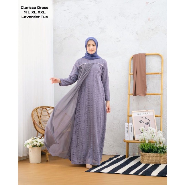 DRESS PESTA MEWAH | GAMIS CLARISSA DRESS | GAMIS BROKAT MALIKHA |GAMIS MEWAH | DRESS PESTA |  GAMIS 