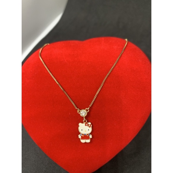 kalung emas asli kdr 700 model hello kitty UBS gold