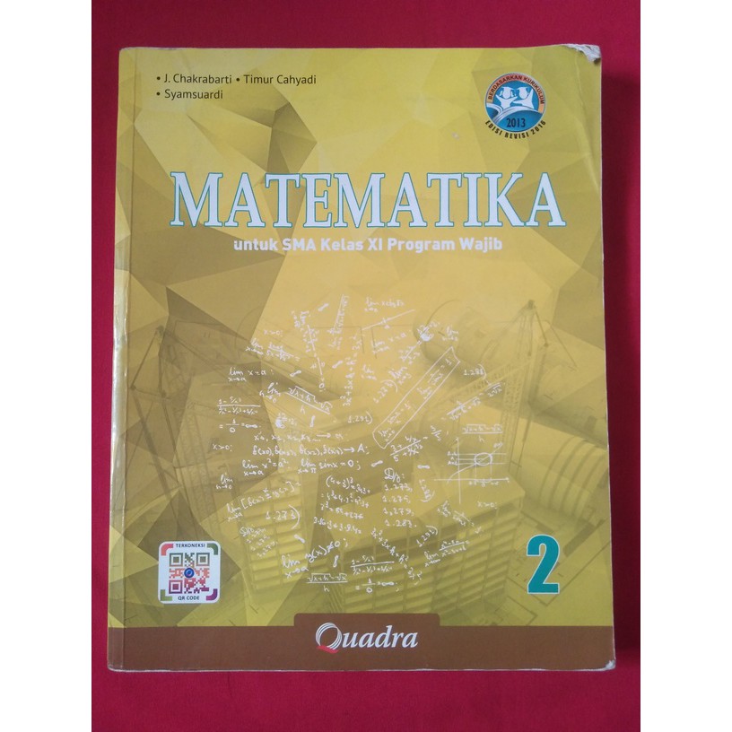 Jual Buku Matematika 2 Untuk Sma Kelas Xi Quadra Indonesia Shopee Indonesia