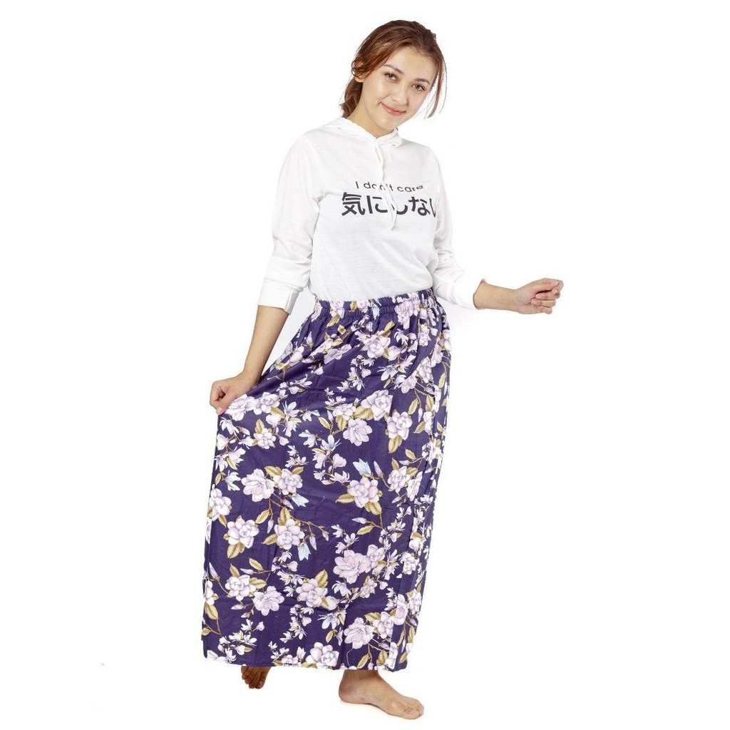 IZANY Rok Panjang Maxi Skirt-AMANDA NAVY