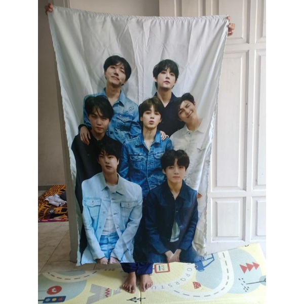 Poster Kain BTS bisa Custom