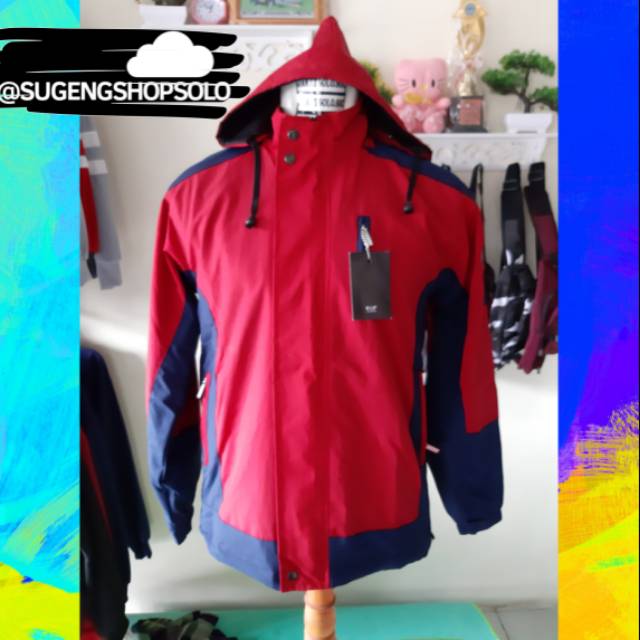 Jaket Pria Taslan Tebal Jaket Outdoor Pria Waterproof Jaket Hiking Jaket Gunung WATERPROOF & WINDPRO
