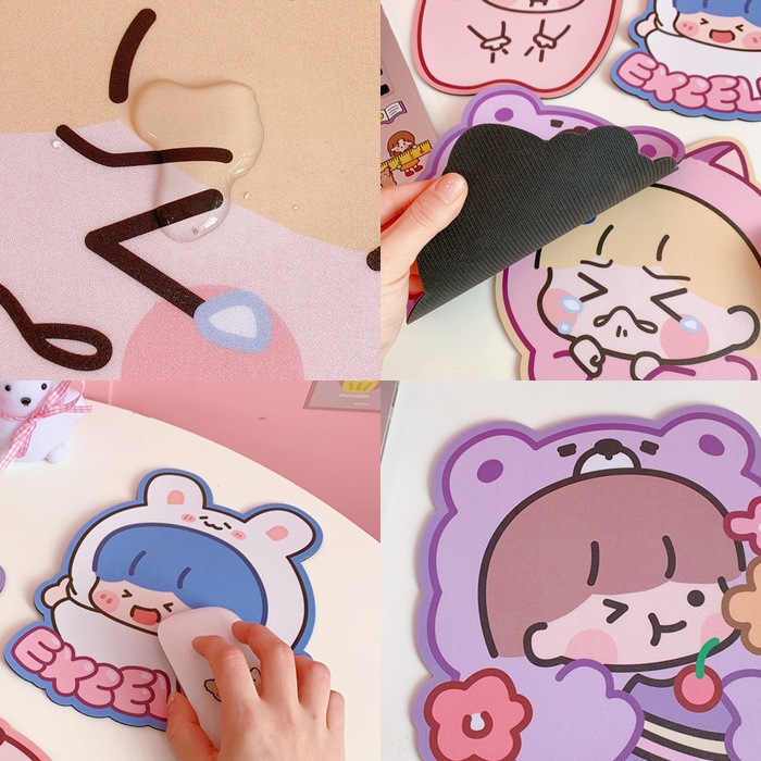 Mousepad Korean Lucu Karakter Alas Mouse untuk Komputer Mousepad Laptop