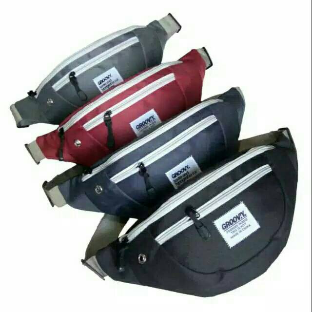 tas selempang pinggang waist bag pria wanita running sling