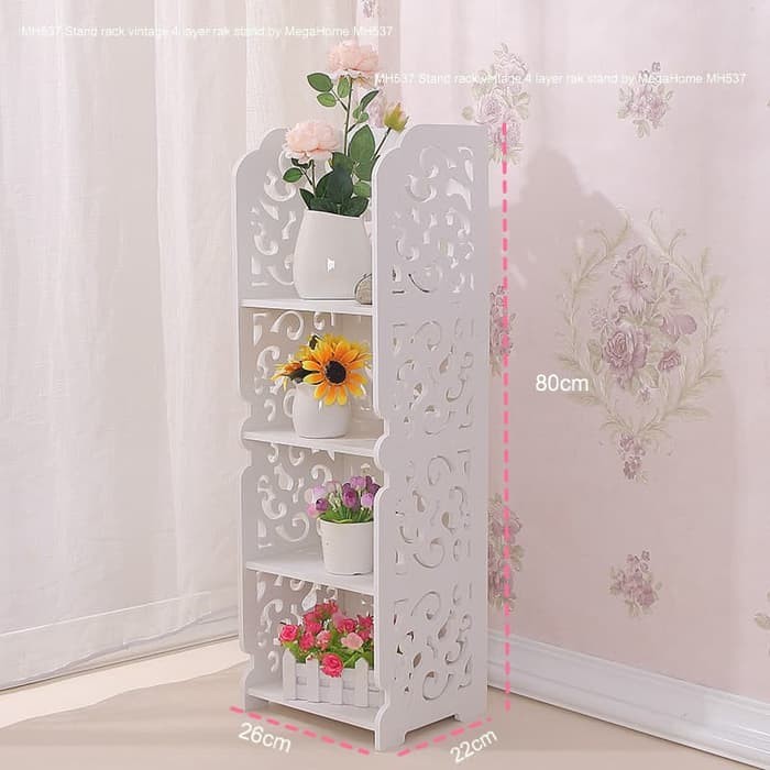  rak  buku 4 susun rak  sudut Minimalis  Shopee Indonesia