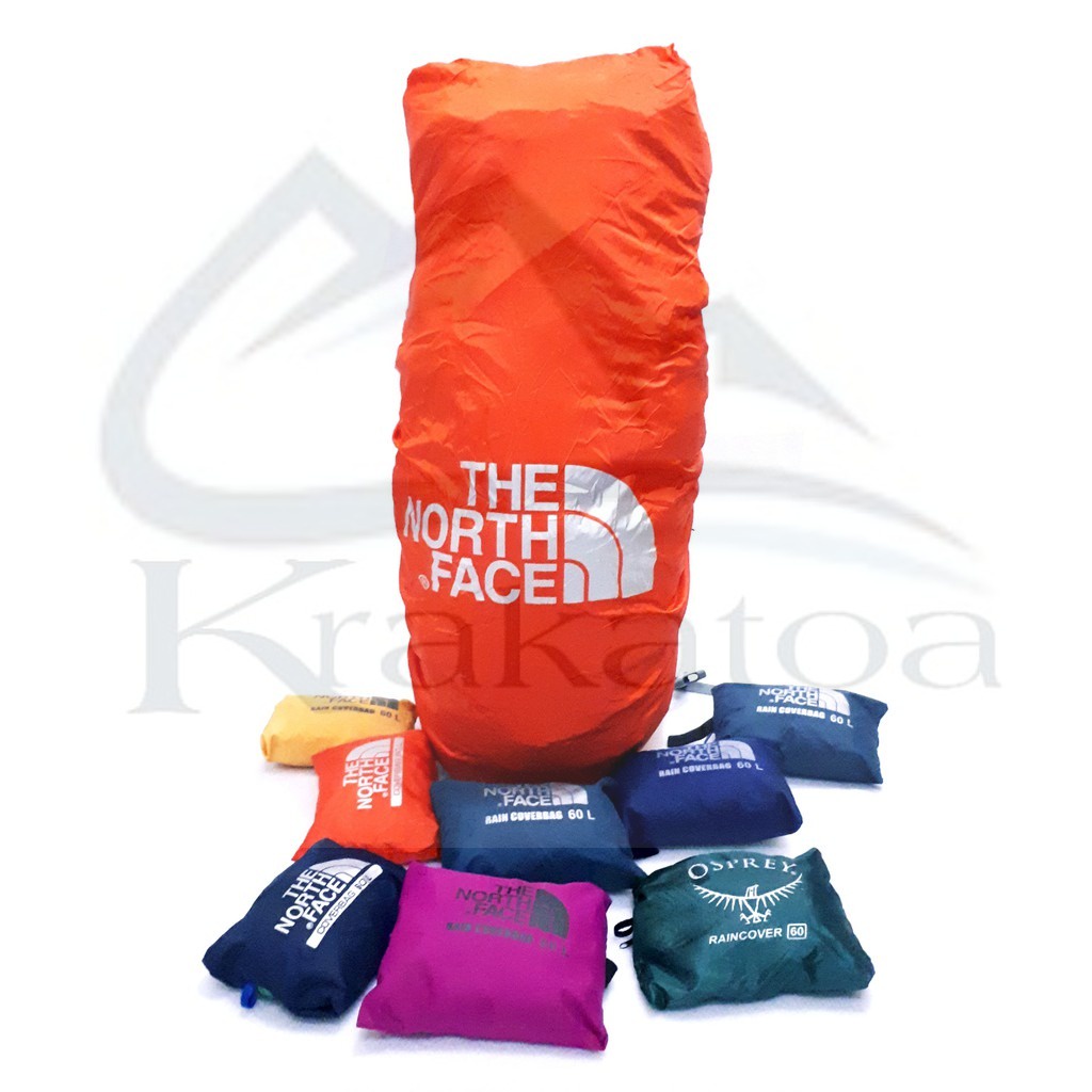 【Warna】 Rain Cover Bag Anti Air  45 55 60 Liter` Sarung Waterproof Tas Carrier Kerir Ransel L 45L 60L 55+5