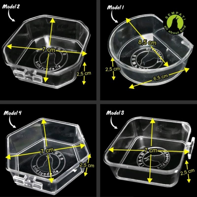 CEPUK MINUM CEPER WADAH PAKAN MINUMAN BURUNG