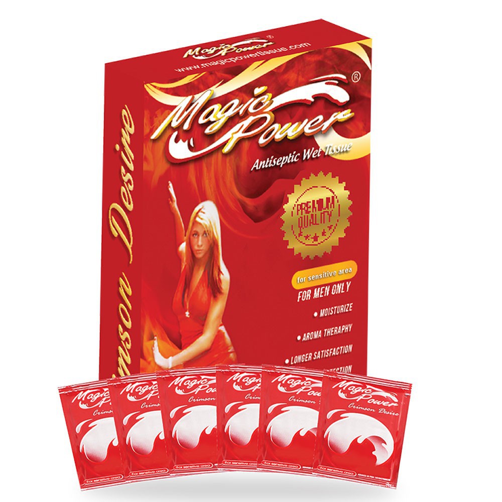 [Privasi Terjamin  Aman] Tisu Magic  Magic Power Tissue Merah Tisu Magic Power Crimson Desire ( Kotak Merah ) Isi 6 Sachet