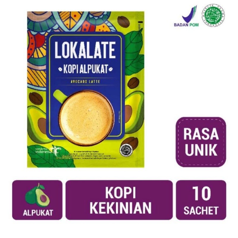 

Lokalate kopi alpukat avocado latte 10's