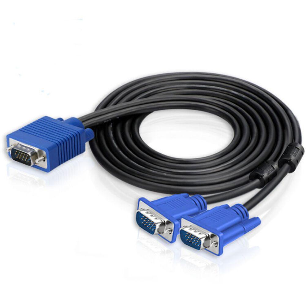 Kabel Splitter VGA Atas Proyektor 1080P Screen Duplikat Video Cord