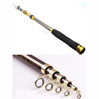 Joran Pancing Antena Portable Telescopic Carbon Fiber Tongkat Pancing Professional Penangkap Ikan Laut Berkualitas