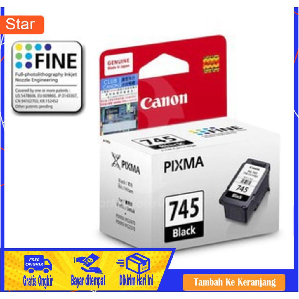 BAYAR DITEMPAT - CANON CARTRIDGE PG-745 BLACK XL5441