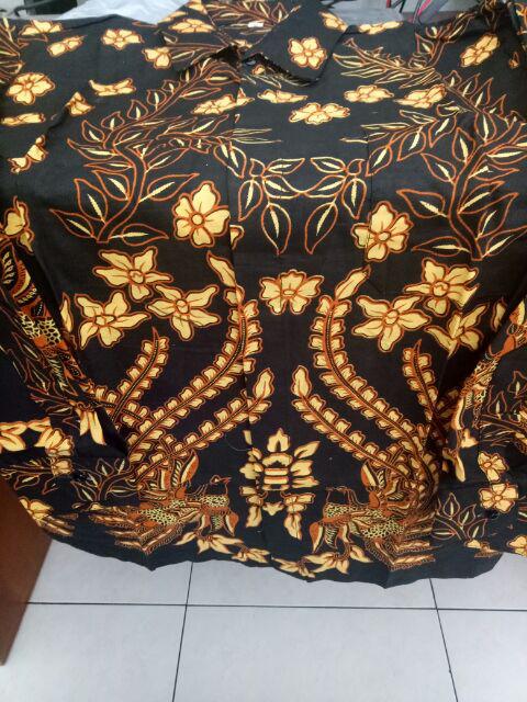 Kemeja Batik Pria Lengan Panjang Bakung