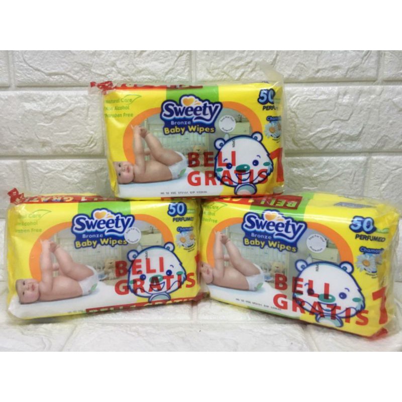sweety bronze baby wipes tisu basah sweety bronze