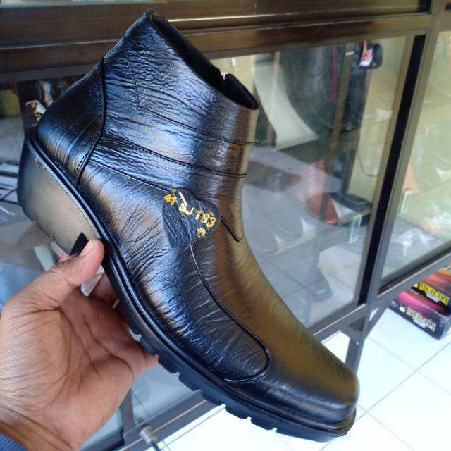 DEESHOES K183-KY Sepatu Boots Pria Kulit Sol Tebal Jenggle Koboi ...