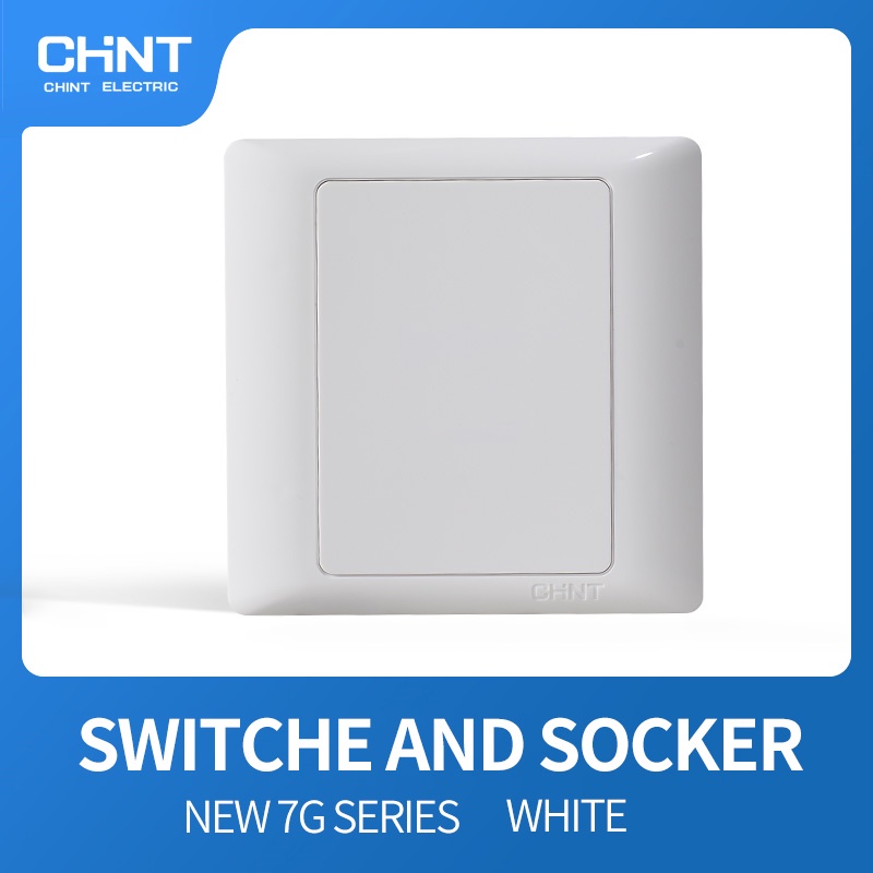 CHINT NEW7G White 1-gang blank plate