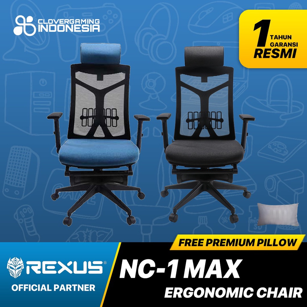 Rexus Ergonomic Office Chair Kursi Kantor NC-1 / NC1 Max