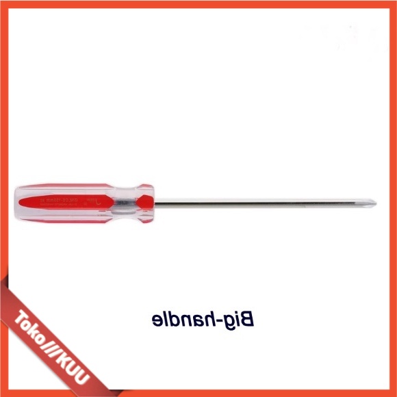 Obeng Kristal/ Obeng Plus/Minus  MAGNET PANJANG 19CM GAGANG KRISTAL DUOBANG