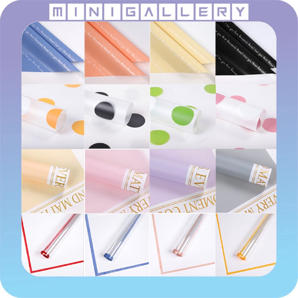 

Flower Wrapping Cellophane Paper Kertas Buket Bouquet Bunga Palsu Plastik KB6004