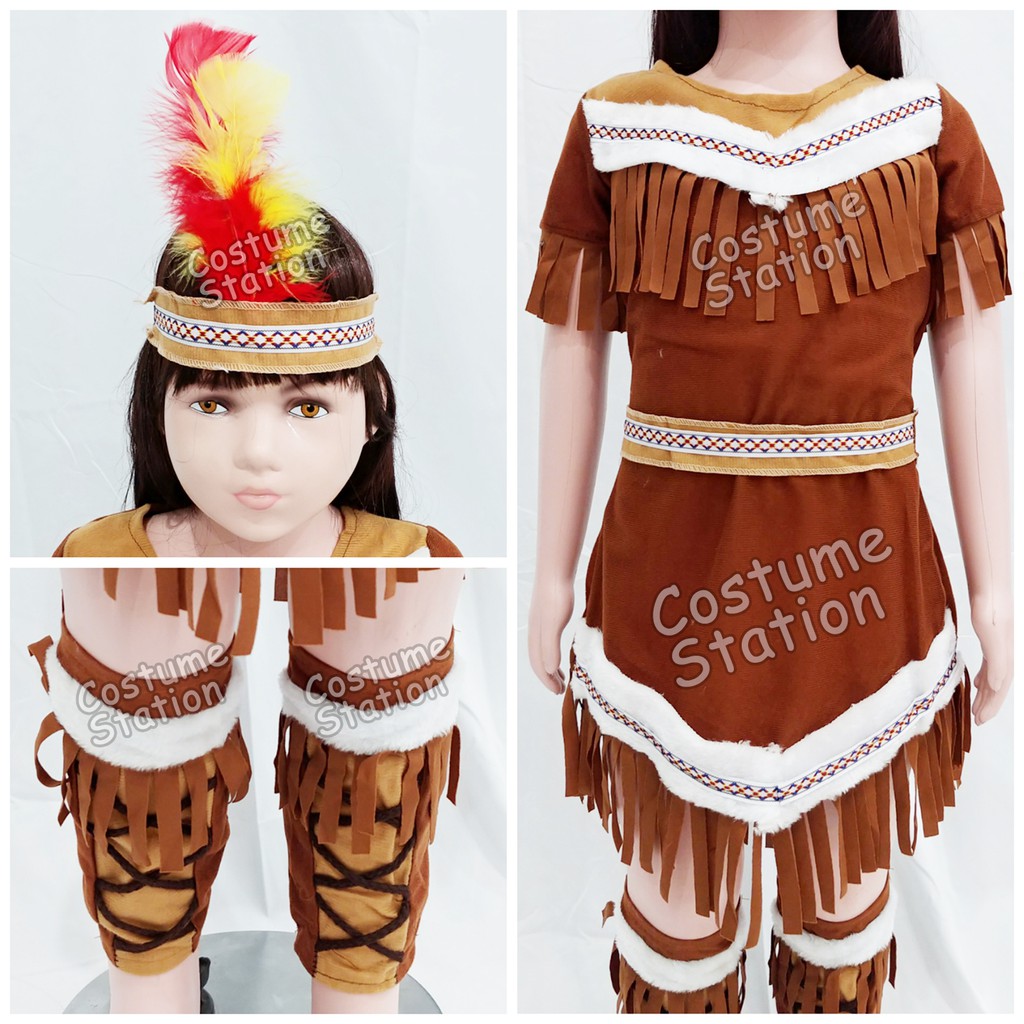 Kostum Indian LP / Costume Native American Indian anak perempuan cewe