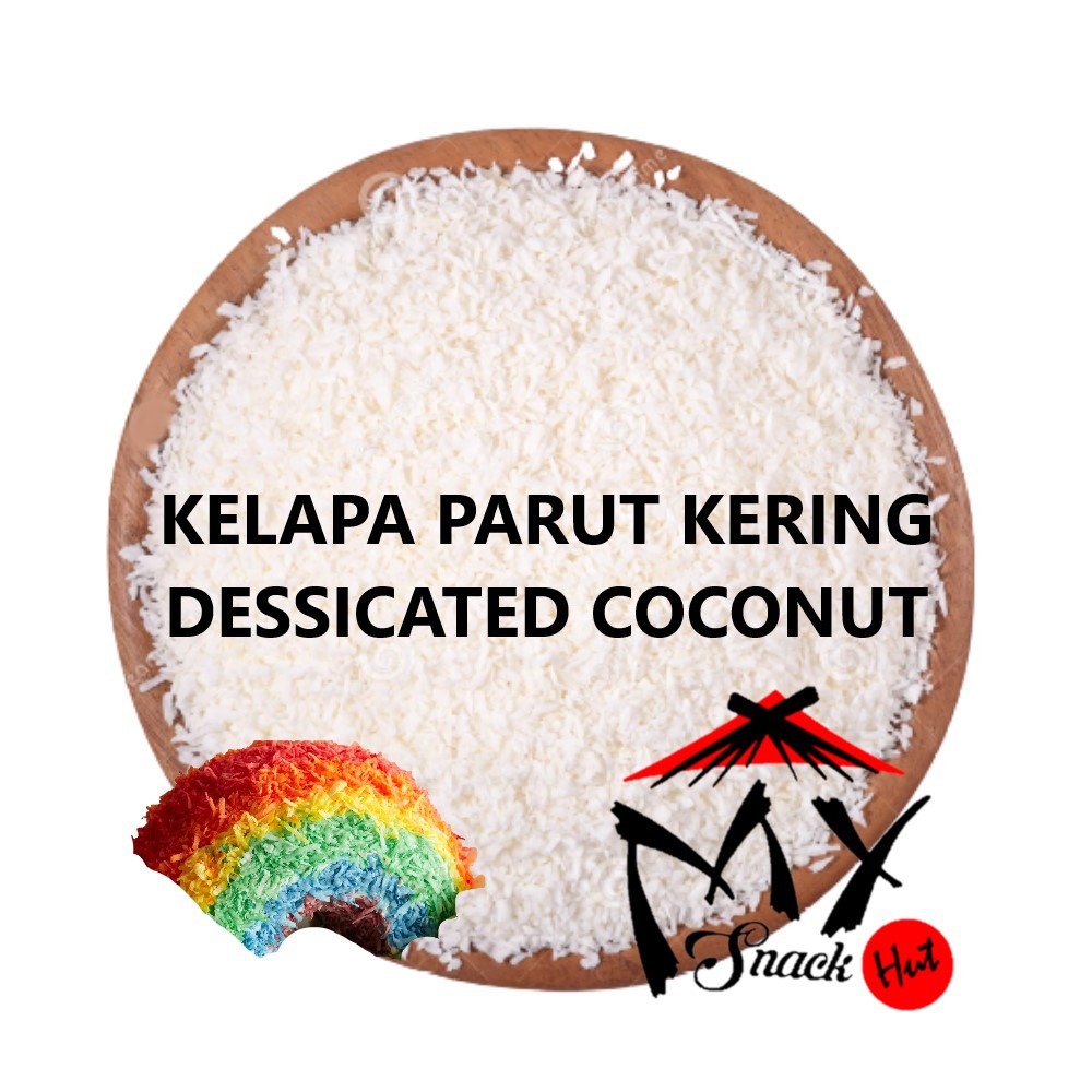 COCONUT TOPPING - DESSICATED DESICCATED SHREDDED FLAKE FLAKES KELAPA PARUT SERUT MATANG TABUR KERING