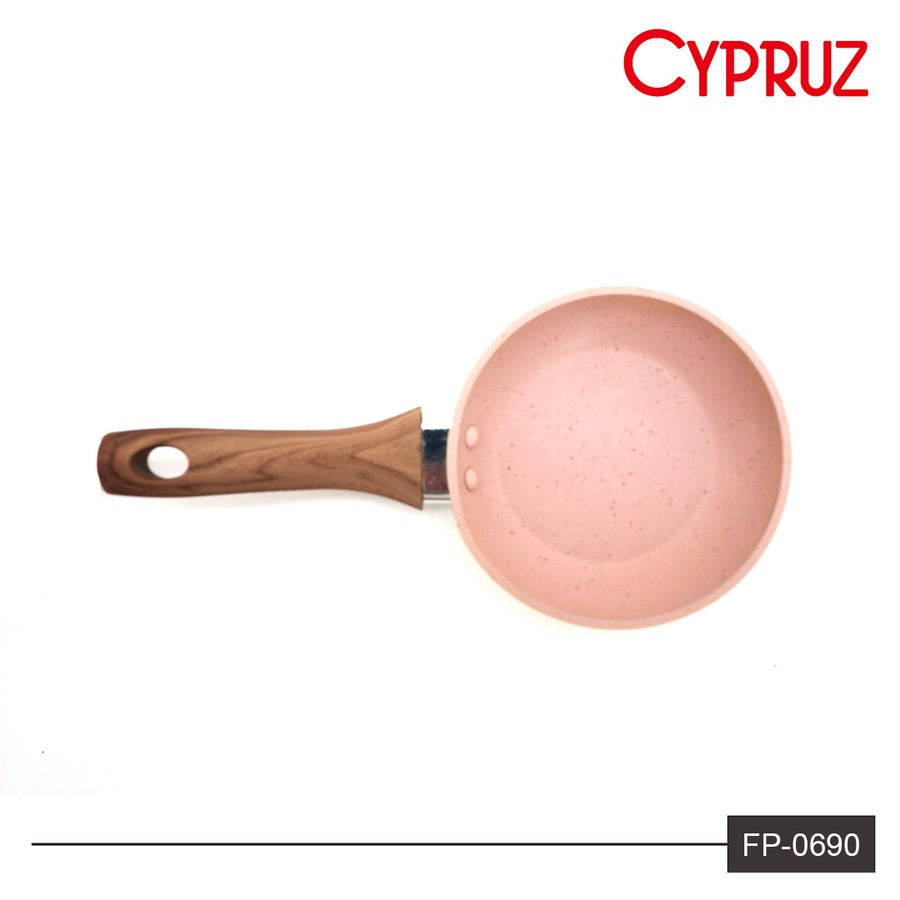 Cypruz Fry Pan Marble Coating Pink FP-0690 12cm