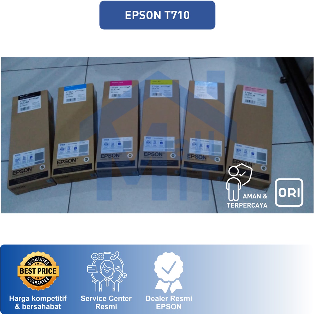 TINTA CATRIDGE EPSON SL D3000 T710 T-710 T 710 SL-D3000 SLD3000 D3000 D-3000 SERIES ORIGINAL ASLI