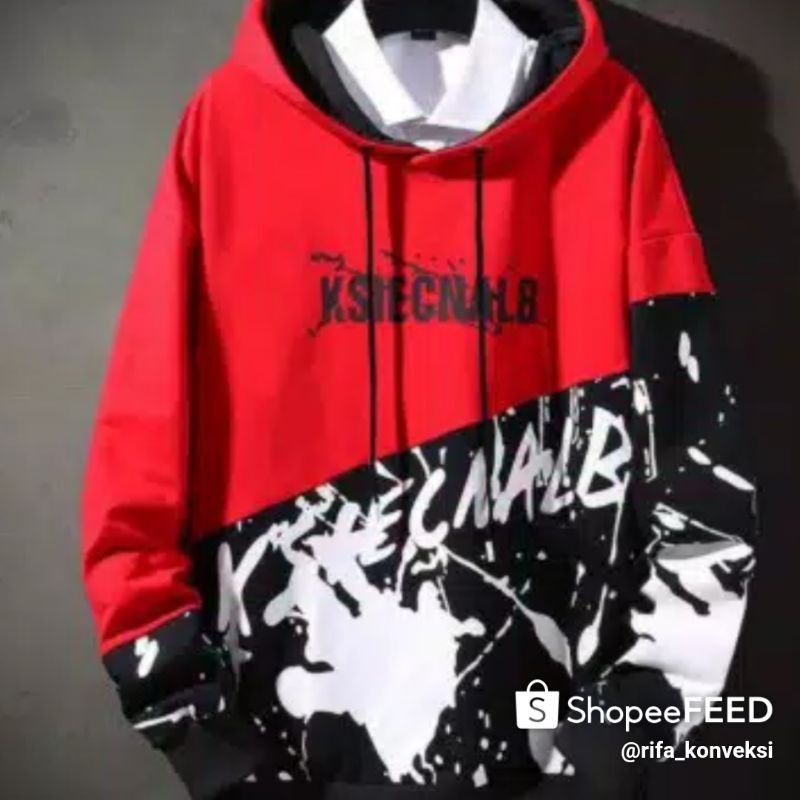 (COD) Sweater hoodie pria NR mantap pakai sehari²